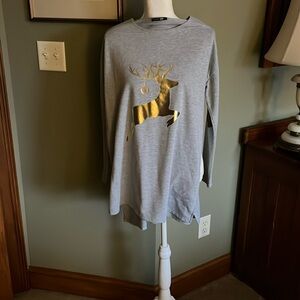 Paper moon size medium, long, sleeved, long T-shirt very cute